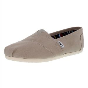 Toms Women's Classic Canvas Light Grey Ankle-High Flat Shoe - 11M